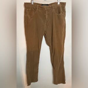 Vintage Lucky Brand Brown Corduroy Pants | Dark Academia Aesthetic | 34x32
